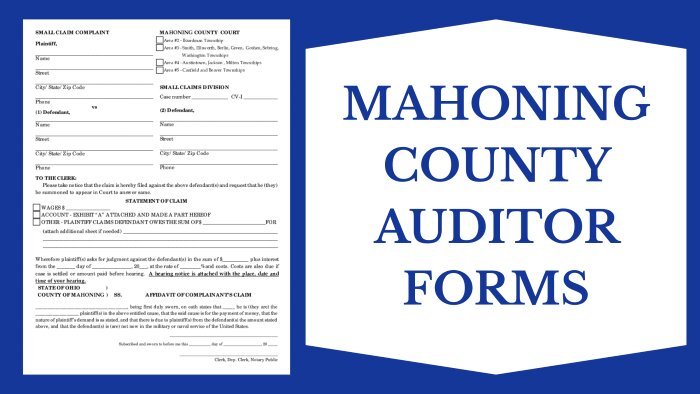 Mahoning-County-Auditor-Forms